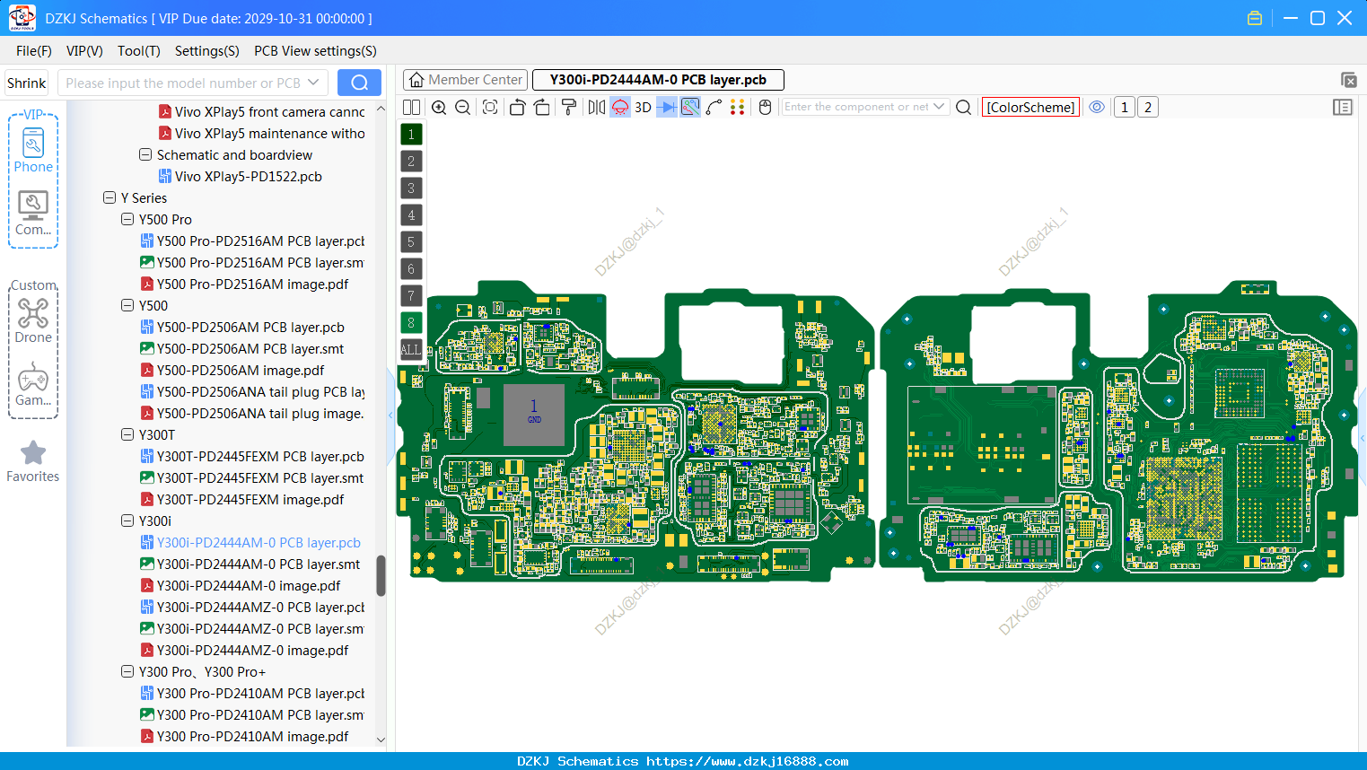 Vivo Y300i-PD2444AM-0 PCB Layer